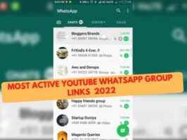 Most Active Youtube Whatsapp Group Links 2022